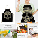 Kitchen Aprons for Women Men Household Baking Linen Dinner Black Tablier