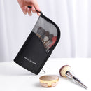 Zipper Waterproof Cosmetics Storage Bag Makeup Brush Holder Pouch (Black) Newly