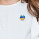 Ukraine Ukrainian Map Flag Symbol Round 12 Styles Clothes Pins(B)