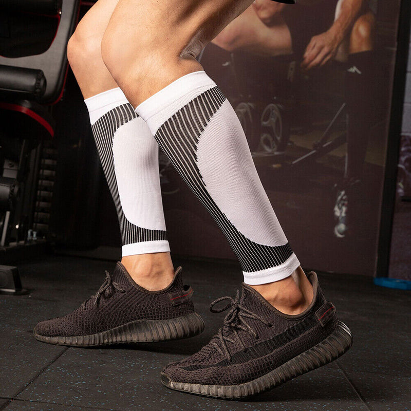 1 Pair Breathable Professional Sports Leg Guard Cover Calf Socks for Men Women