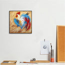 Colorful Rooster Canvas Painted Oil Paint By Numbers Modern Home Wall Art
