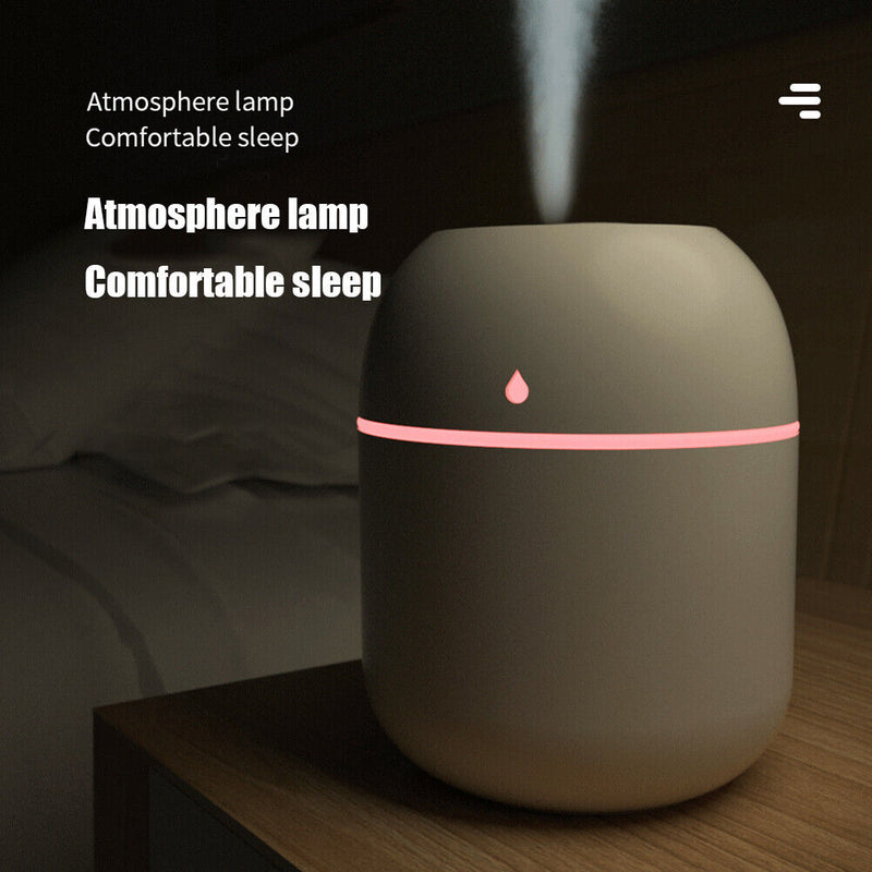 3 in 1 Multifunction Two Gear Air Humidifier Ultrasonic Mist Maker (White)