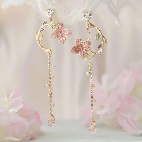 Earrings Ladies Jewelry Earrings Pendant Earrings Flower Tassel Earrings Leaf