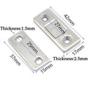 No Punching Magnetic Door Lock Stainless Steel Strong Suction Stealth Magnetism