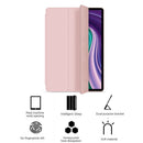 Tri-Fold Tablet Protective Cover for Lenovo Tab P11/P11 Plus Case (Pink)
