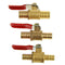 Full Port Inline Brass Water Air Gas Fuel Line Shut-off Ball Valve Q2Y2 W6E6