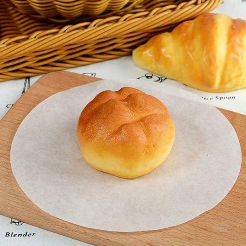 100pcs Round Parchment Paper Silicone Oil Non-Stick Mats Pad White Baking N4X0