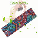 Portable Double Layer Printed Yoga Towel Quick Drying Pilates Towels (C) Newly