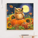 5D DIY Diamond Painting Pumpkin Full Round Drill Rhinestone Halloween Picture