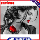 5D DIY Full Drill Diamond Painting Flower Women Cross Stitch Embroidery Ornament