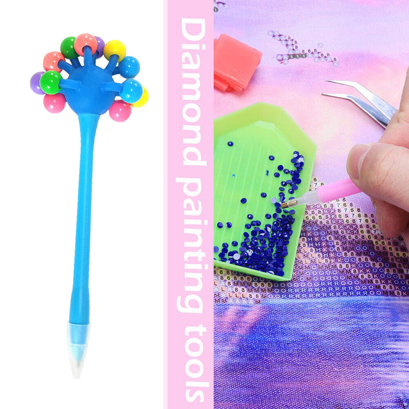 Diamond Painting Pen Round/Square Tip Point Drills Pens (Blue Hard Ball) Newly