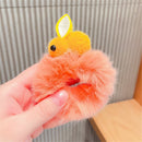 Rabbit Hair Accessories Ponytail Holder Plush Hair Ring Hair Tie Hair Band