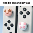 4pcs Non-slip Silicone Dog Panda Thumb Stick Grip Cap for Switch/Switch OLE