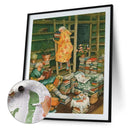 Oil Paint By Numbers Painting Kit Old Lady Friend 40x50cm No Frame (140581)