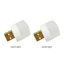 LED Night Light USB Bedside Baby Bedroom Mobile Power Table Lamp (Warm)