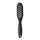 Curved Anti-Static Hair Massage Comb Salon Wet Dry Styling Brush (Black) Newly