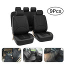 Four Seasons PU Leather Car Seat Covers Set Automobile Seat Protector Universal