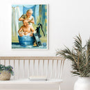 5D DIY Diamond Painting Old Couple Full Round Drill Mosaic Picture Rhinestones