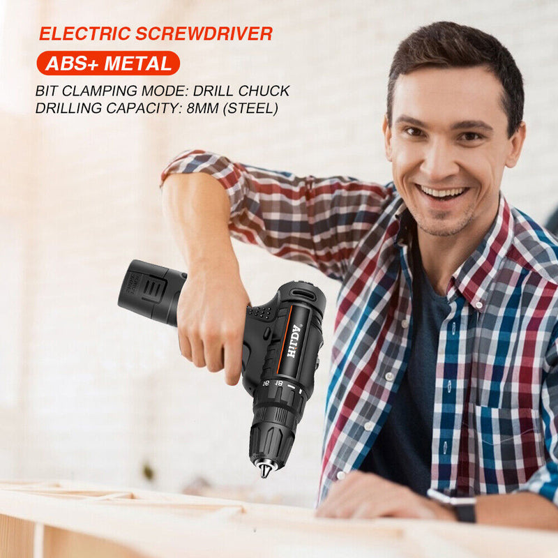 Mini Electric Drill Rechargeable Screwdriver Drilling Mounting Screws Power