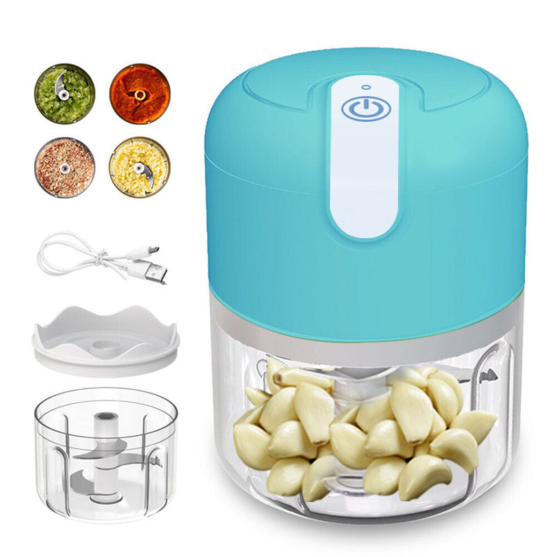 #A 250ml Mini Electric Garlic Chopper Seasonings Mincer Food Chili Vegetable Cut