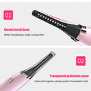 Long Lasting Electric Heated Eyelash Curler Applicator Makeup Tools (Pink) Newly