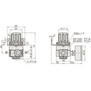 Water Trap Oil Water Separator Filter Regulator Pneumatic Air Pressure Filter