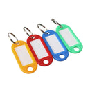 100pcs Plastic Keychain ID Label Keychain with Keychain