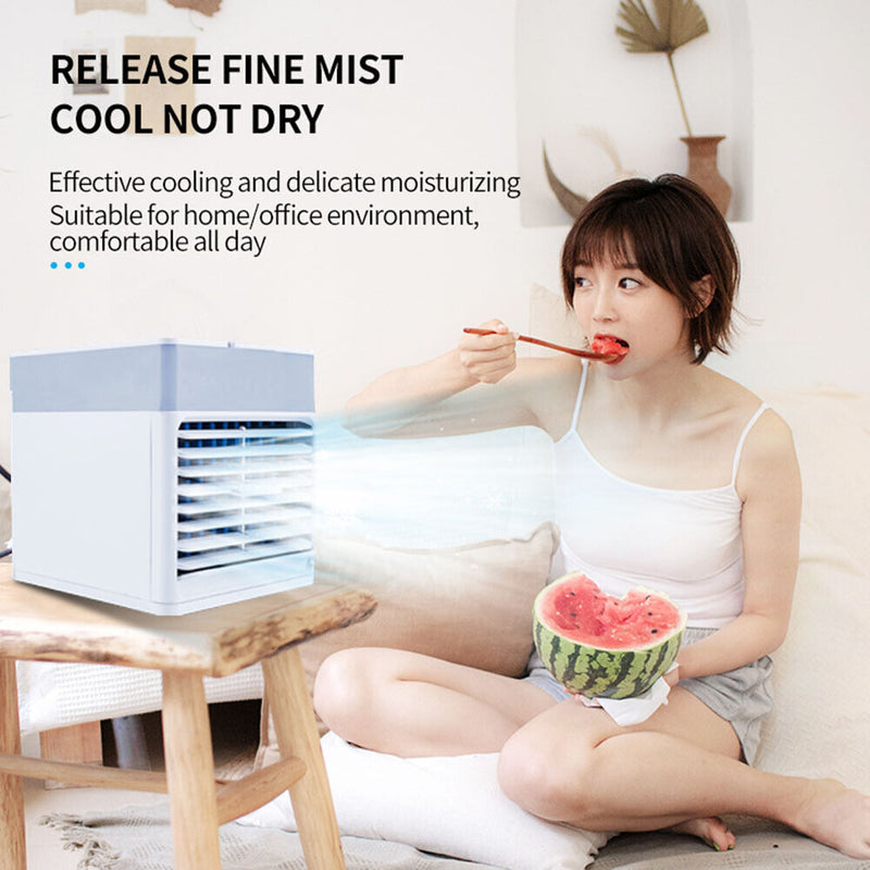 3 in 1 Mini Desktop Air Conditioner Summer Humidifier Purifier Air Cooler Fan