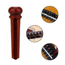 1 Set Acoustic Guitar Wood Bridge Pins Inlaid with T5E3 Dot Abalone K5V5