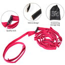 Campsite Storage Strap with 5 Hooks Hanger for Tree Outdoor (Short Rose) Newly