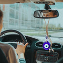 View Mirror Glass Car Decoration Evil Eye Navy Blue Hemp Rope Hanging Ornament