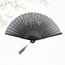 #A Chinese Style Folding Bamboo Fan Classical Dance Hand Fans Props Ornaments