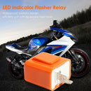 Motorcycle Motorbike 2 Pin Speed Adjustable LED Indicator Flasher Relay