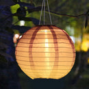 10 inch Waterproof Solar Lantern Outdoor Gradient Hanging Decor (Purple)