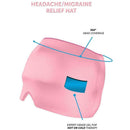 Migraine Relief Hat Cold Therapy Cap Migraine Relief Comfortable Head Pink