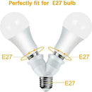 Screw E27LED Base Light Lamp Bulb Socket 1 to 2 Splitter F6U7 Adapters J8R4