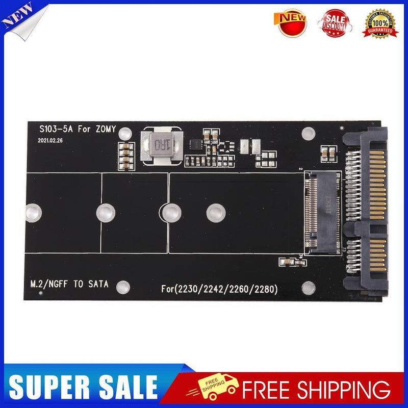 B Key M.2 NGFF SSD to 2.5in SATA  Converter Adapter Card 2230-2280