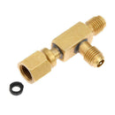Tee Adapter 1/4X1/4X1/4"SAE Flare Add Micron Gauge Pump Set Access Vacuum K1O8