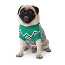 Hit Color Pet Sweaters Dog Cat Soft Elastic Knitwear Clothes(Green)(M)