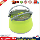 Silicone Folding Kettle Portable Tea Mini Boiling Pot (Fluorescent Green) Newly