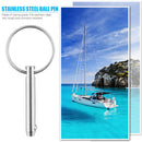 Stainless Steel Boat Quick Release Ball Pin Bimini Top Deck Hinge Hardware Newly