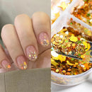 DIY Holographic Chunky Hexagon Nail Sequins Star Moon Summer Glitter Flakes