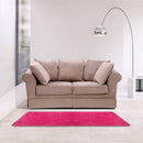 3pcs Fluffy Rugs Anti Slip Doormat Carpet Floor Mat(Red)