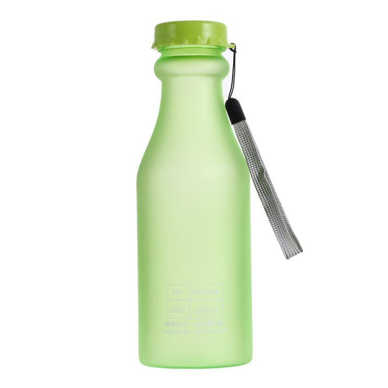 Candy Colors Unbreakable Frosted Plastic Kettle 550mL Water Bottle (Green)