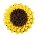 Puppy Sunflower Matte Dog Slow Feeding Bowl Food Dispenser Linden