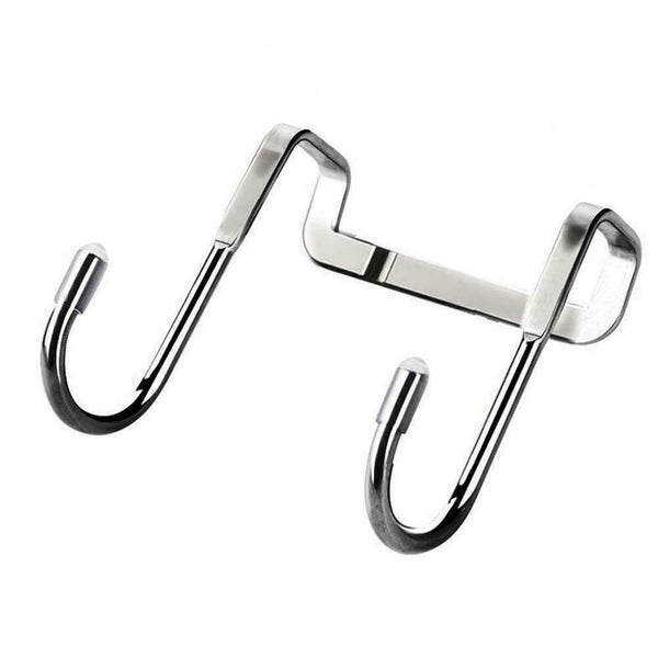 Magic Dual Over Door Hooks Storage Kitchen Cabinet Steel Hook Door L0E4