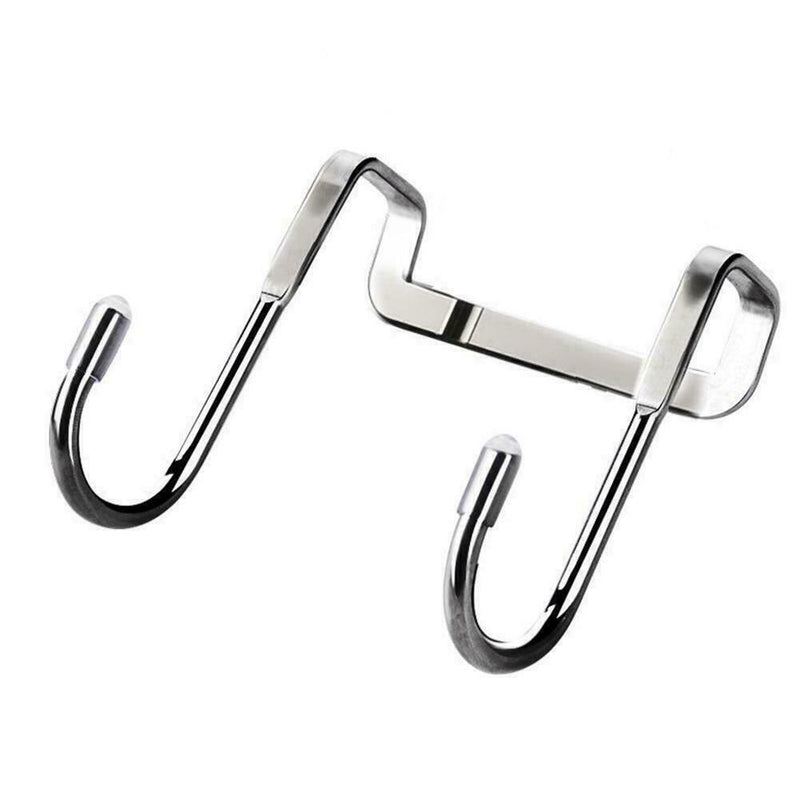 Magic Dual Over Door Hooks Storage Kitchen Cabinet Steel Hook Door L0E4