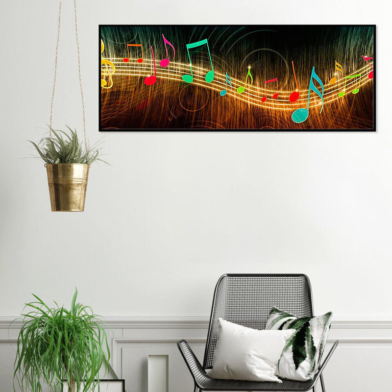 80x30cm 5D DIY Full Round Drill Diamond Painting Music Note Abstract Home Decor