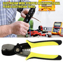 7"" Wire Cable Stripper Crimper Alloy Steel Peeling Clamping Scissors Tools