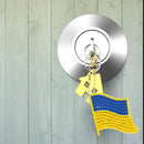 3pcs DIY Diamond Painting Keyrings Ukrainian Flag Key Chain for Bag Backpack Car